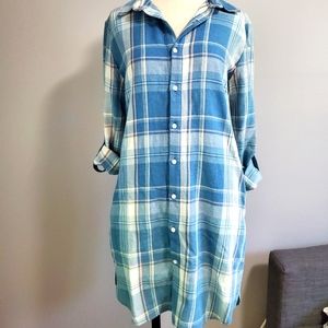 NWOT Long Sleeve Flannel Dress